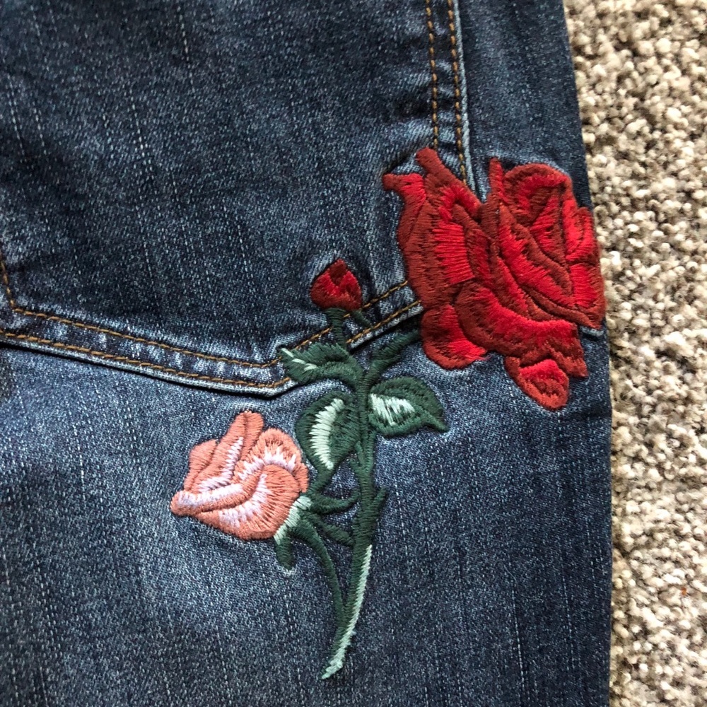 Free People Rose Embroidered Jeans - Picture 7 of 7